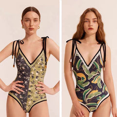 Aurelia Green Floral 2-Sided One Piece