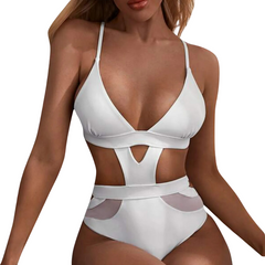 Adina White Monokini