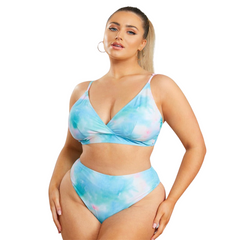 Angelina 2 pieces Tie-Dye Print Blue and White