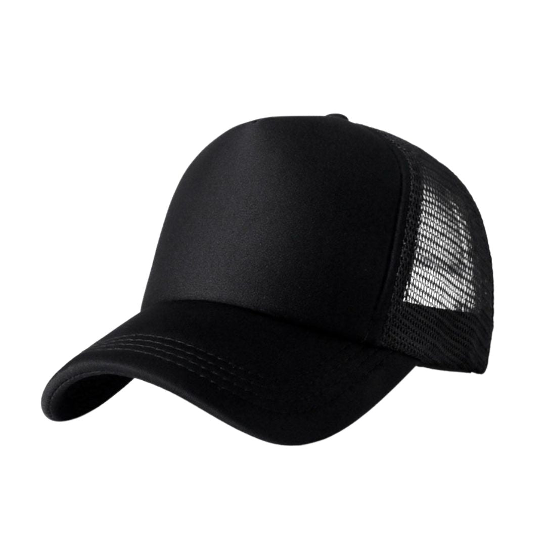 Baseball Hat Mesh Black