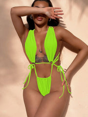 Maddie Monokini Skimpy Green