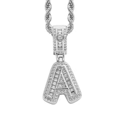 Silver Regular Letter Pendant
