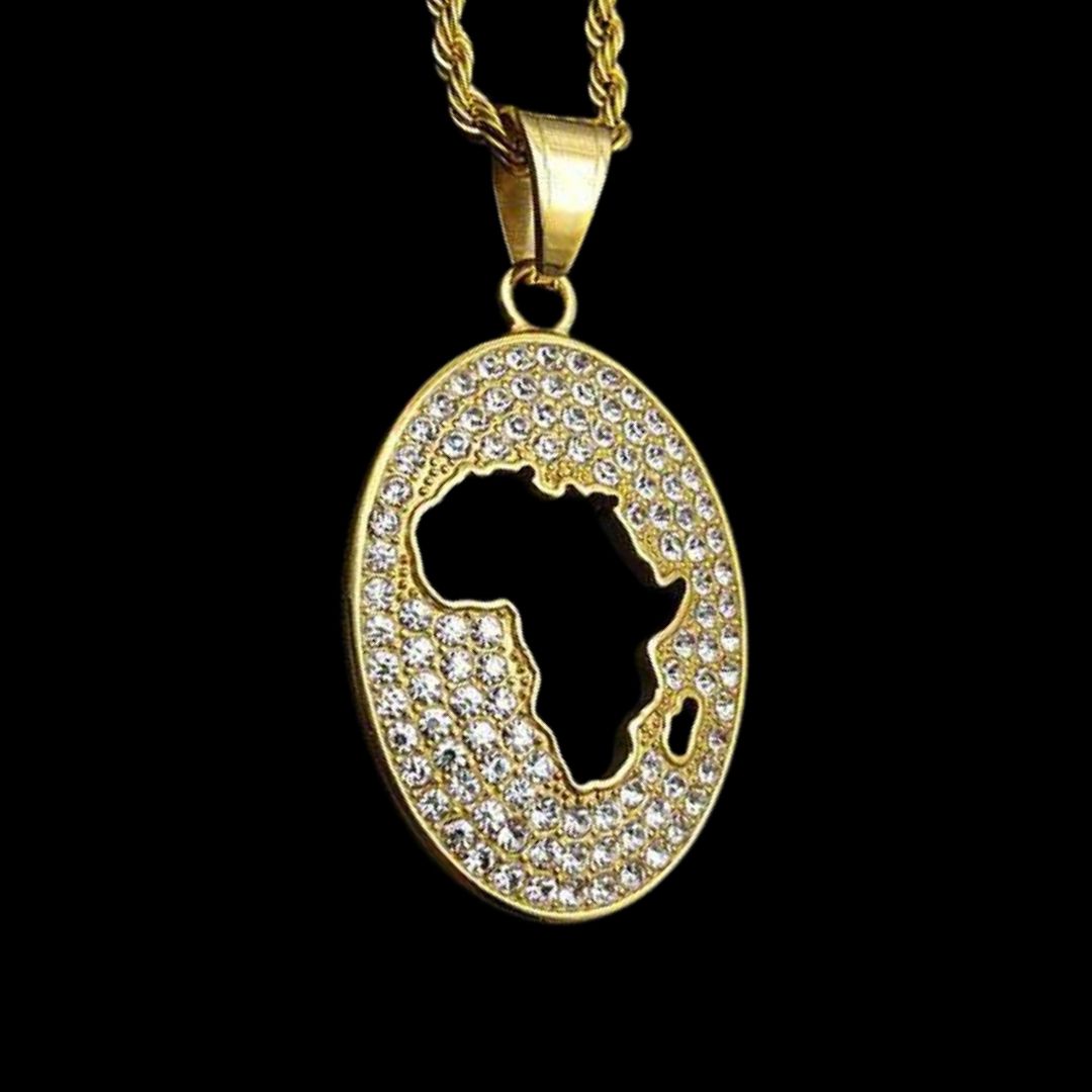 Africa Oval Shape Pendant