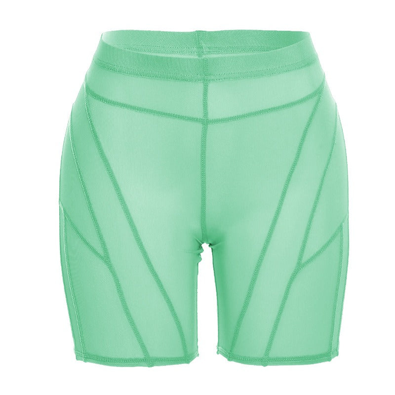 Mesh Biker Shorts Teal