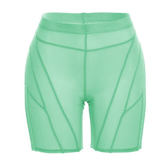 Mesh Biker Shorts Teal