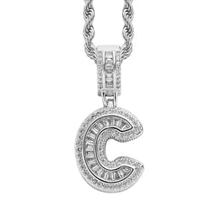 Silver Regular Letter Pendant
