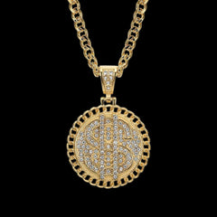 Dollar  Sign Gold Pendant