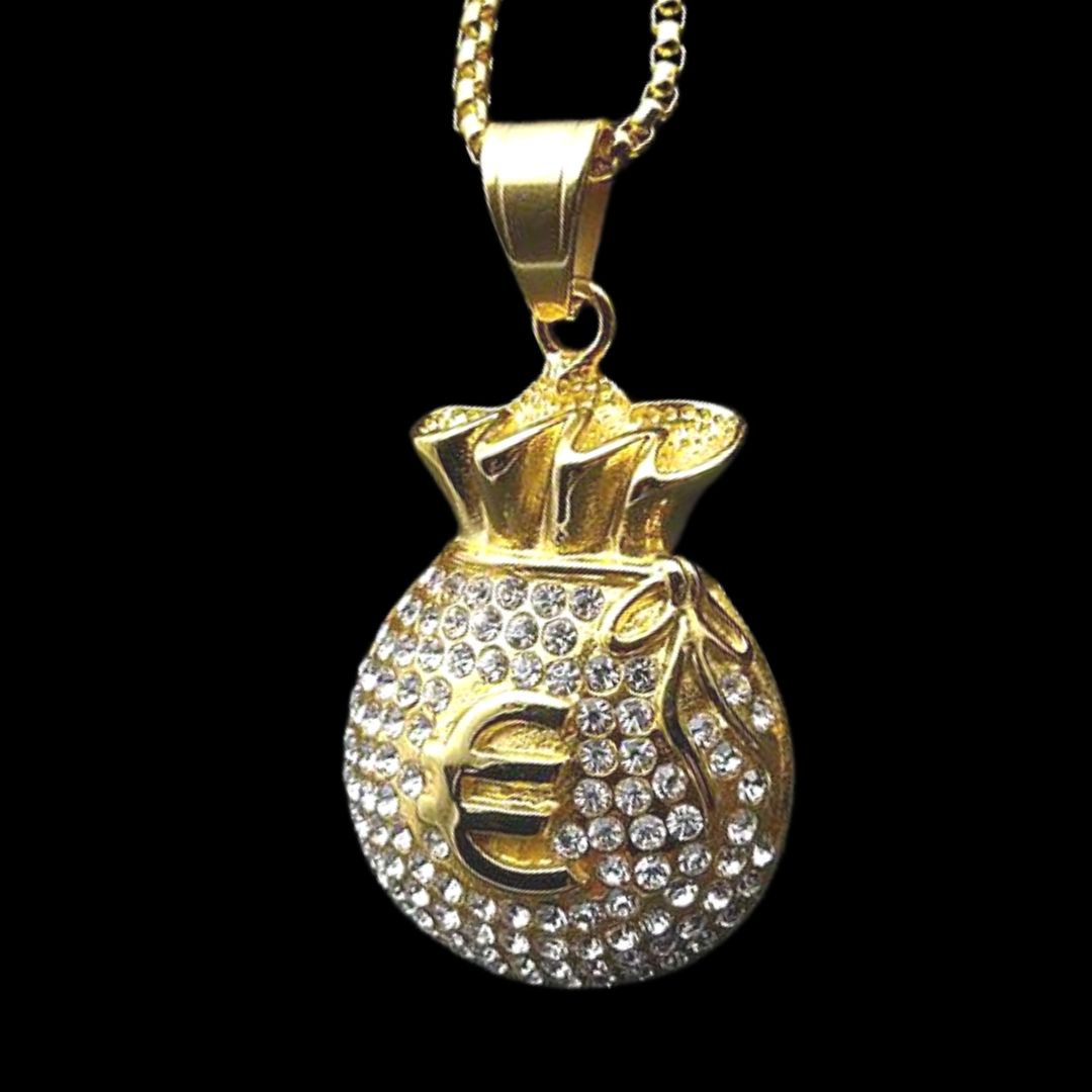 Gold Euro Pendant