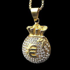 Gold Euro Pendant