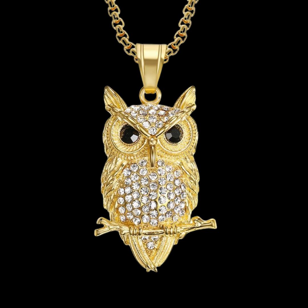 Gold Owl Pendant