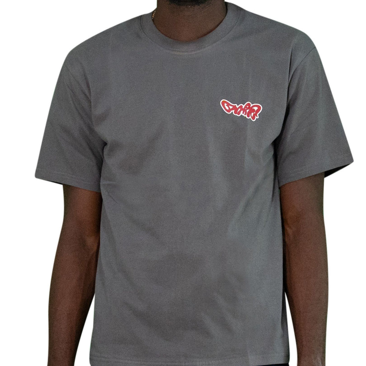 Grey & White Graphic Tee