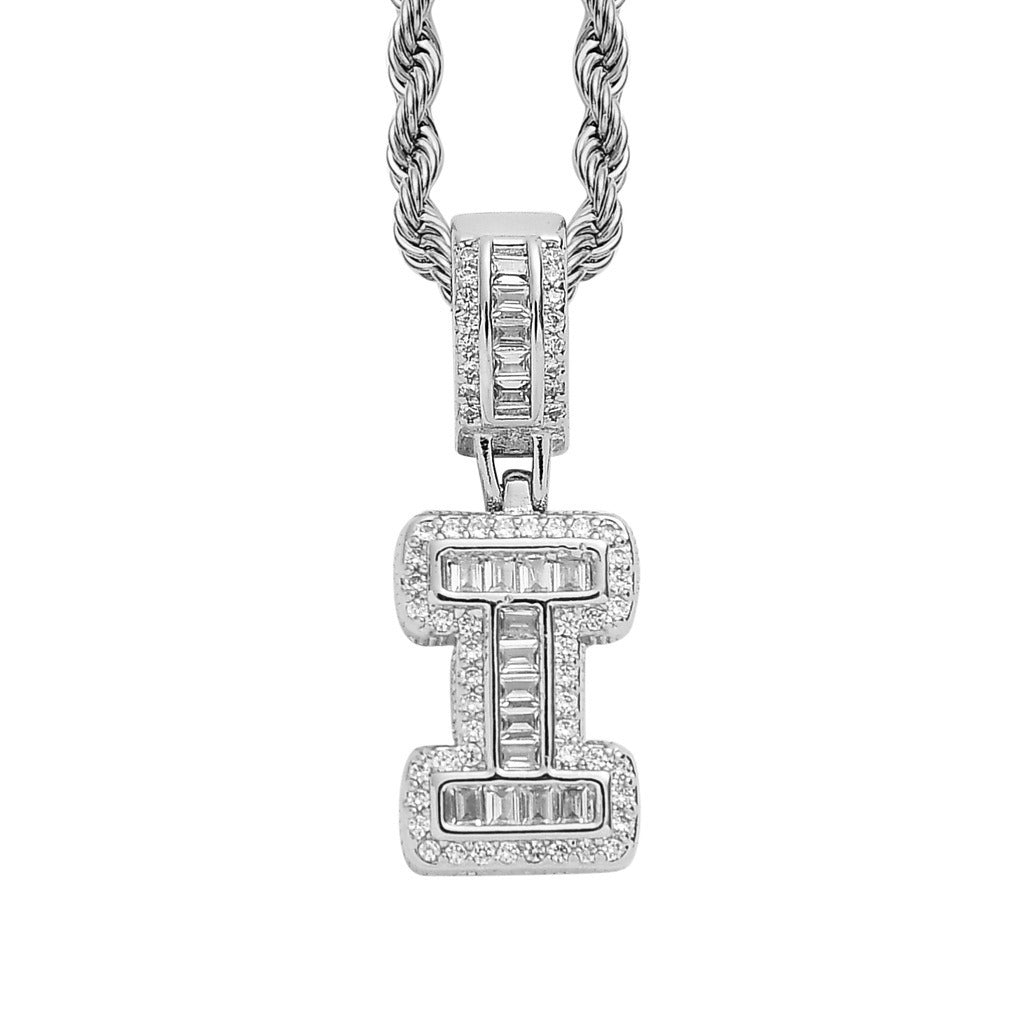 Silver Regular Letter Pendant
