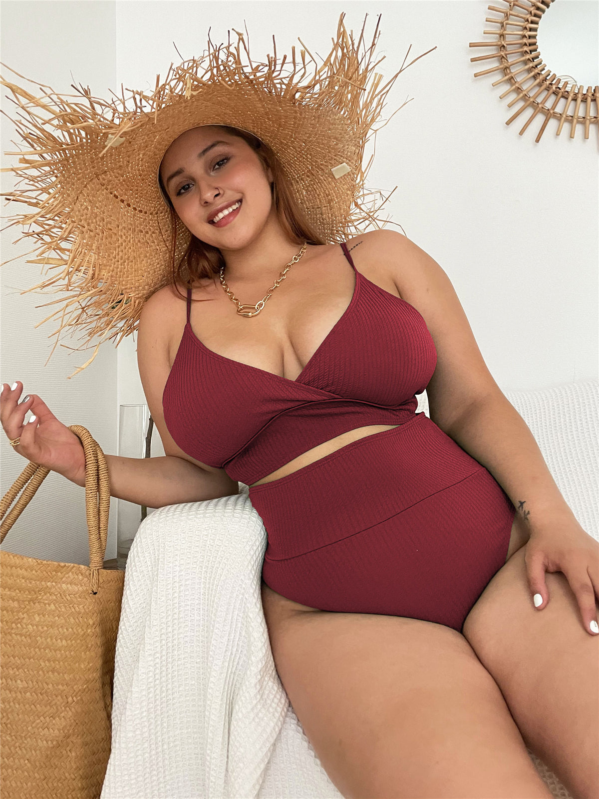 Anastasia Swimsuit  - Dark Red