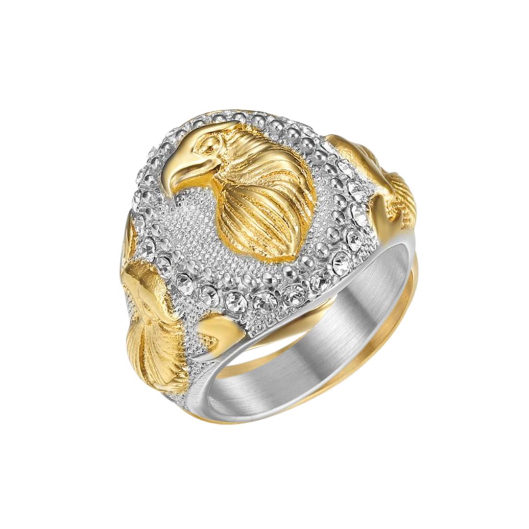 JW007-19-Silver with Gold Bird