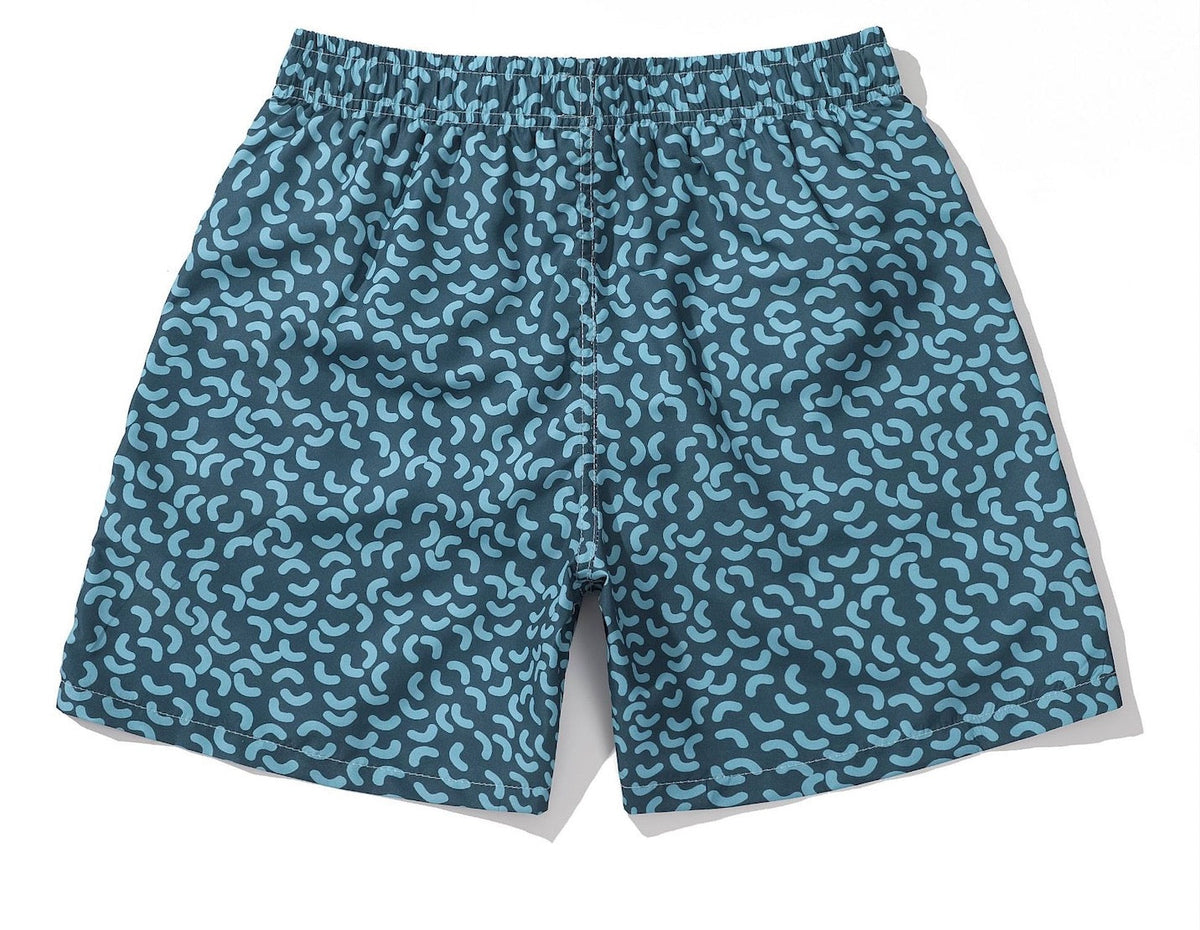 Men's Short Printed Blue