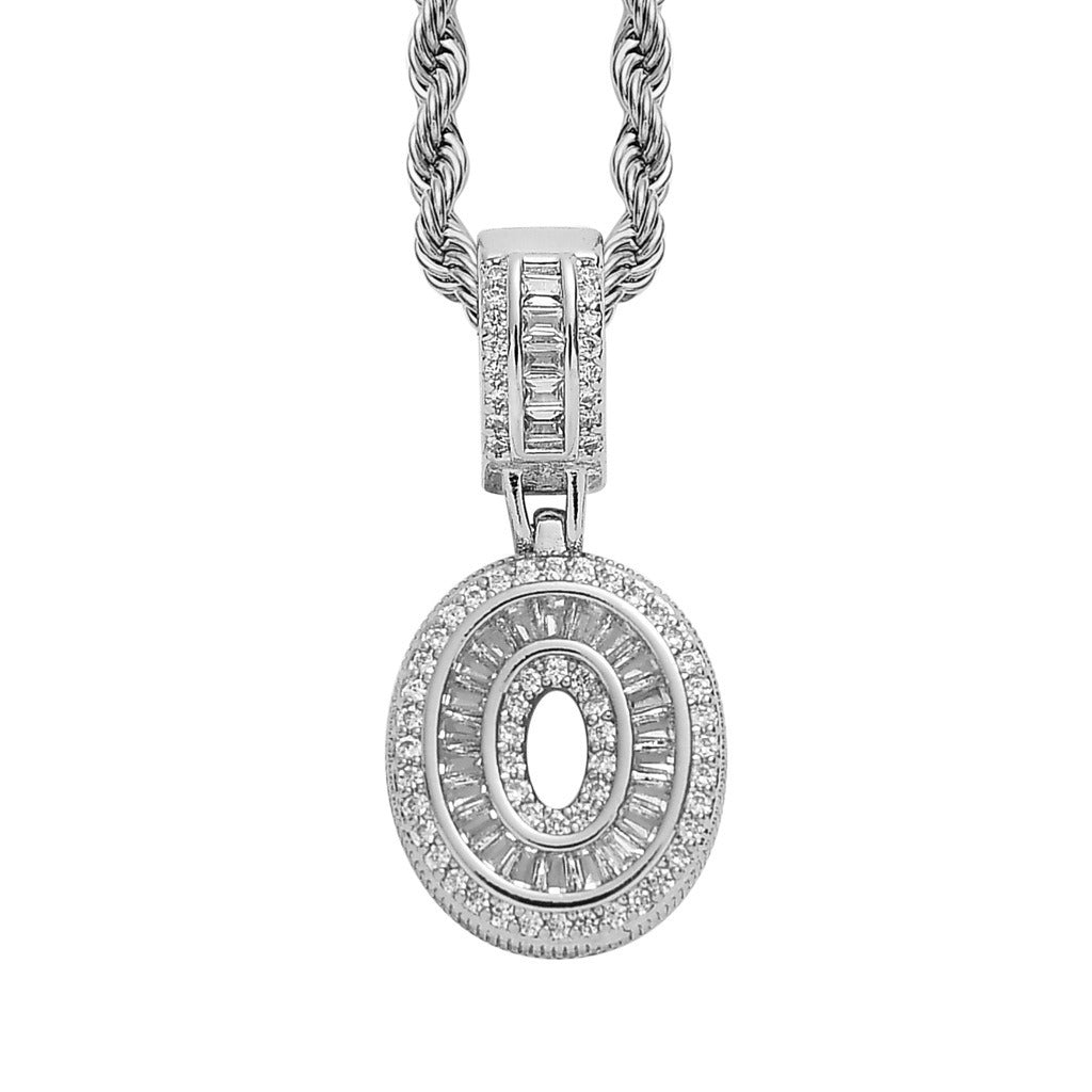 Silver Regular Letter Pendant