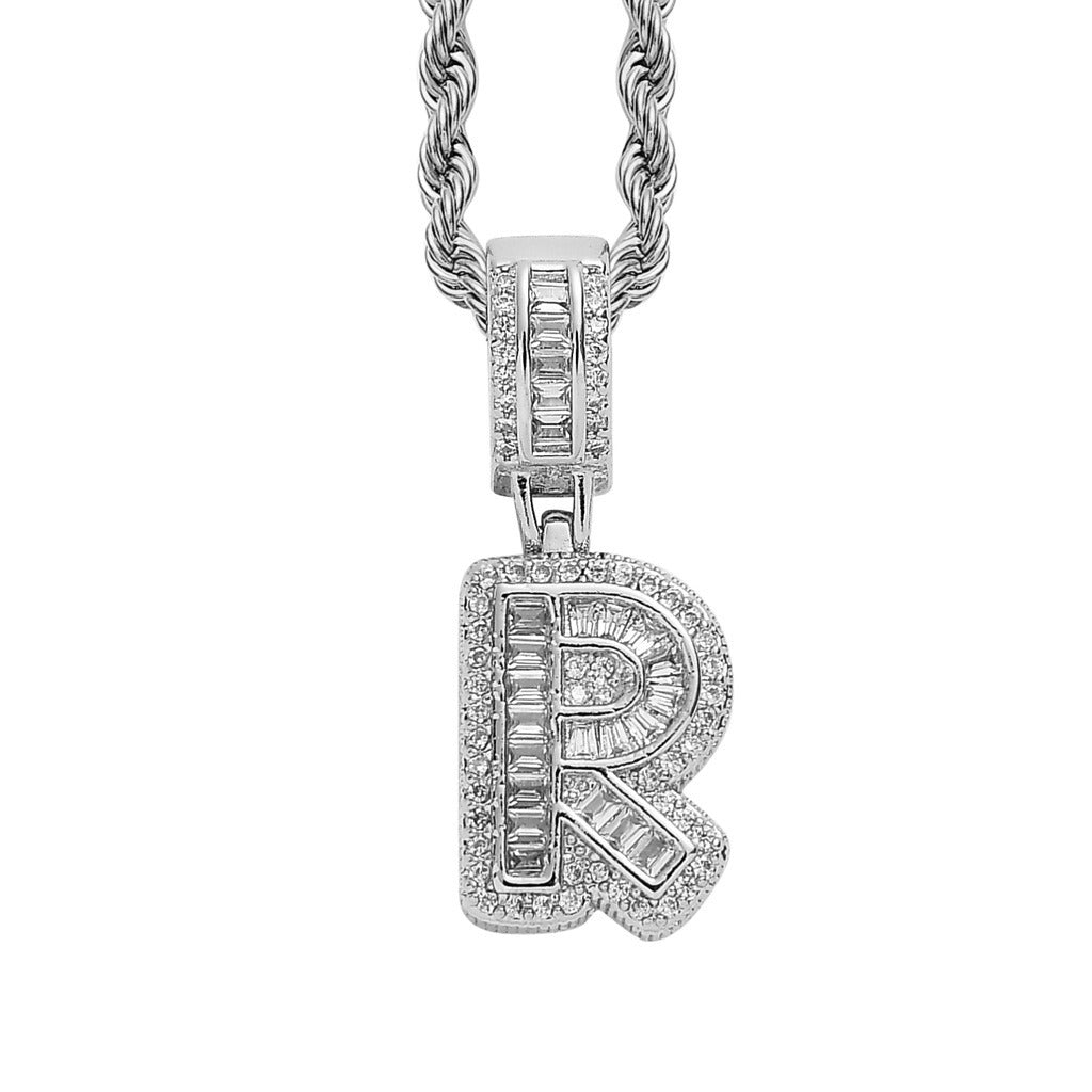 Silver Regular Letter Pendant