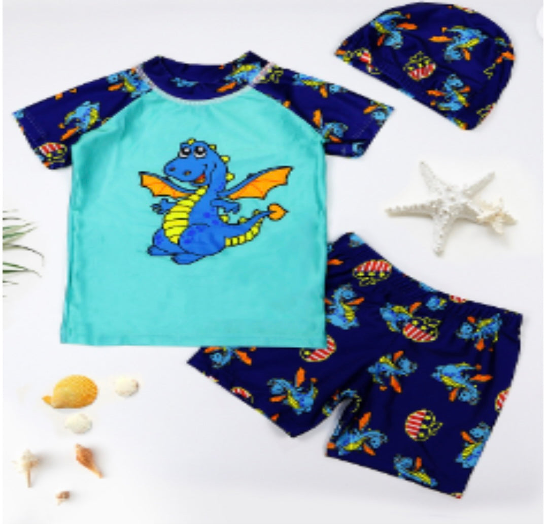 Flying Dinosaur Blue Swimset