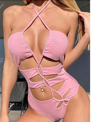 Lora Pink Monokini