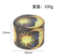 UV Printed Zinc Alloy Grinder 50mm 4-Layer
