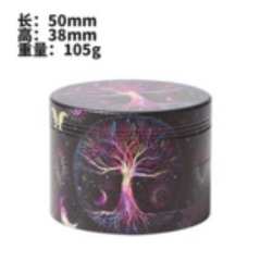 UV Printed Zinc Alloy Grinder 50mm 4-Layer