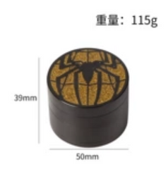 Spider Pattern Zinc Alloy Grinder 50MM 4-Layer
