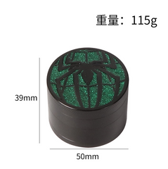 Spider Pattern Zinc Alloy Grinder 50MM 4-Layer