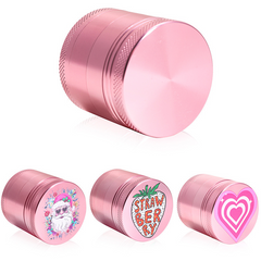 Pink Aluminum Magnetic Grinder 40mm