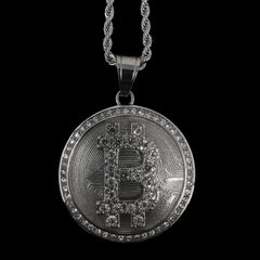 Silver Bitcoin Pendant