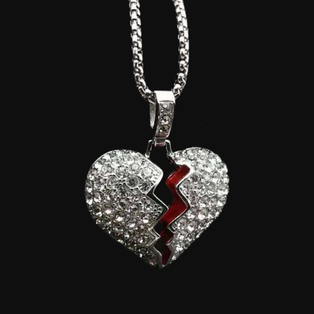 Silver Broken Heart Pendant
