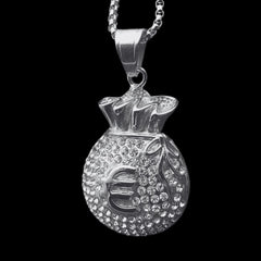 Silver Euro Pendant