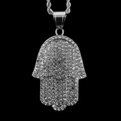 Silver Hand Pendant