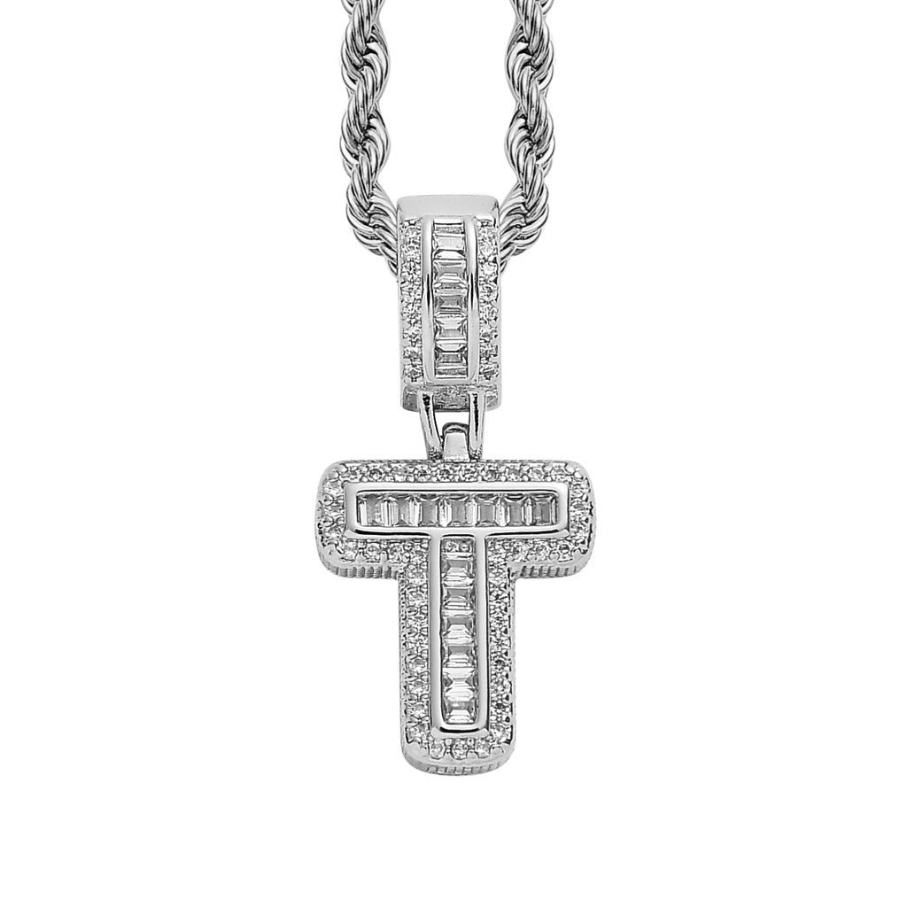 Silver Regular Letter Pendant