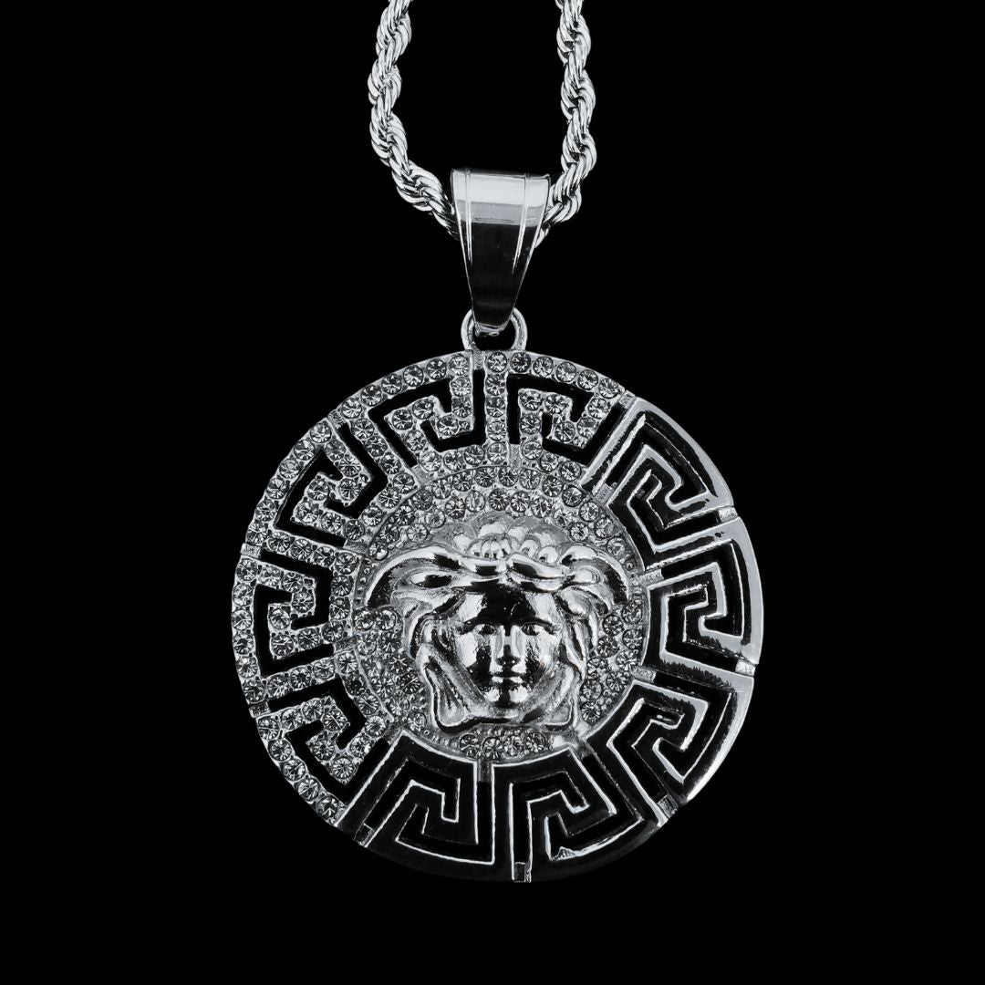 Versace Silver Round