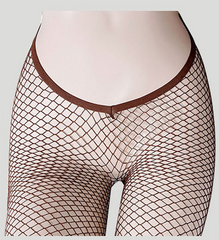 V Cut Carnival Stockings  Gentle Brown