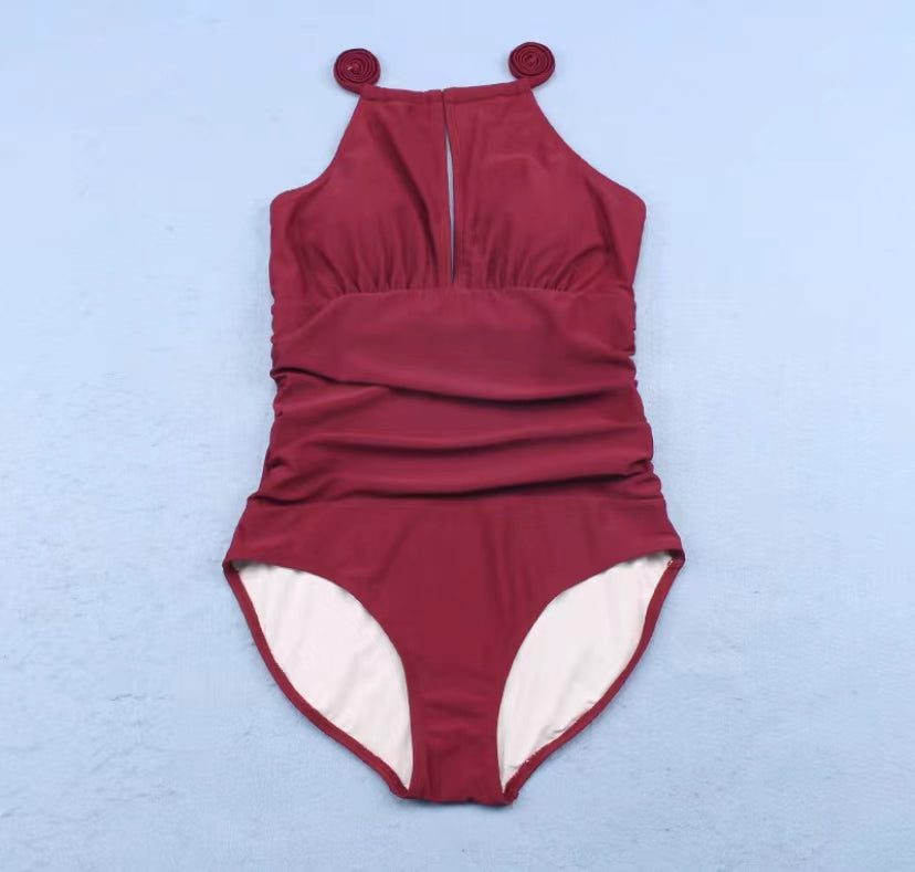 Amaya Burgundy One Plus Piece