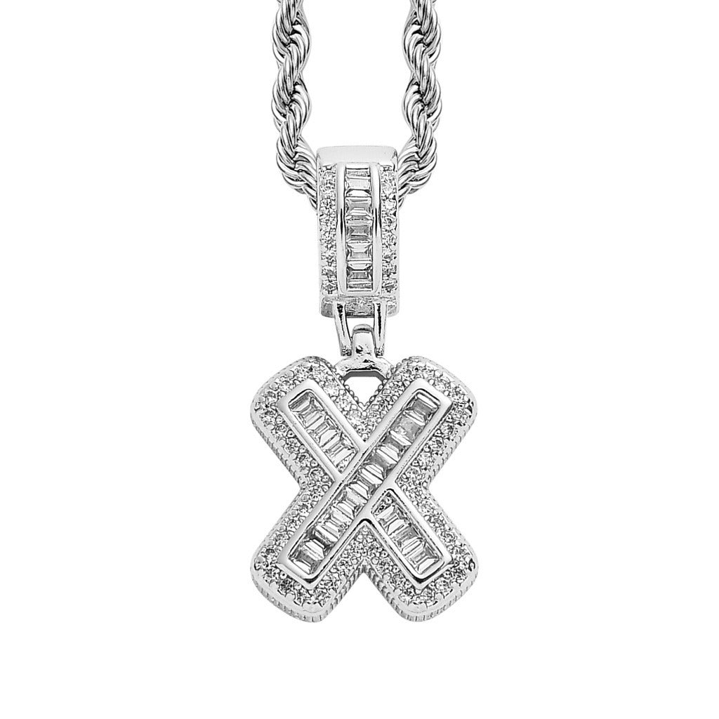 Silver Regular Letter Pendant