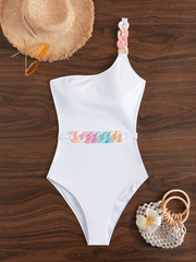 Aliya One Piece Swimsuit Plus Size White