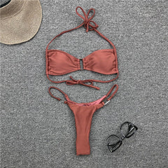 Zayla Bikini Brown