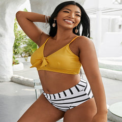 Lena 2 pieces Yellow and White Stripes