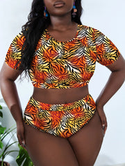 Rhonda Swimsuit Orange +Yellow