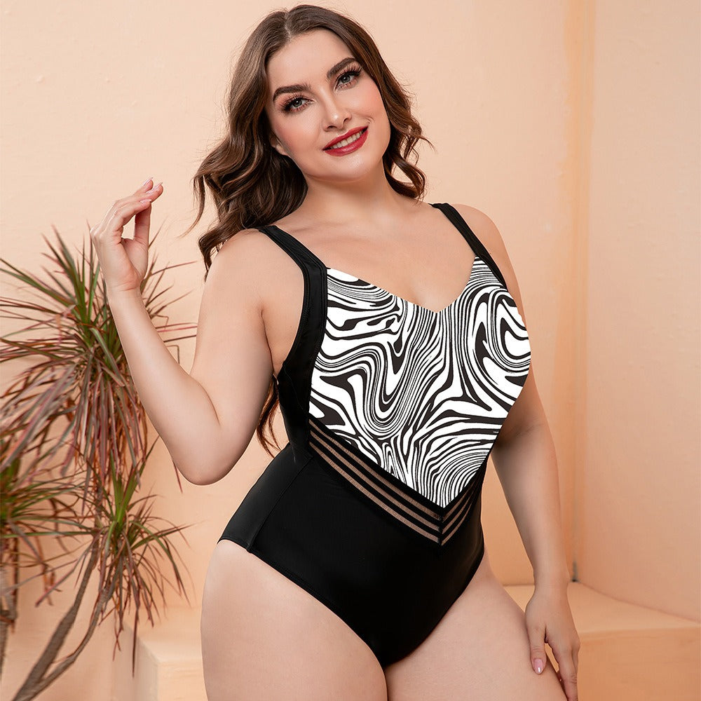 Lyric Black and White Patterns One Piece