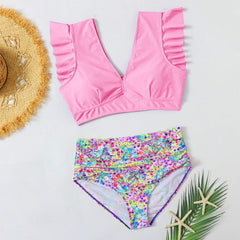 Shiloh Two Pieces Floral Print Pink