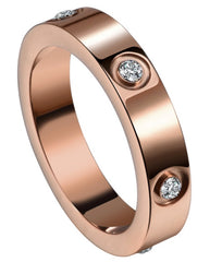 Love Diamond Rose Gold Ring(Unisex)