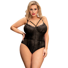 Amelia Lace Bodysuit Black