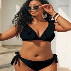 Quinn Raffle Bikini Black