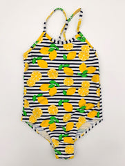Peyton Black Stripes and Lemon One Piece