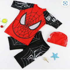 Spiderman Red and Black Swim Set