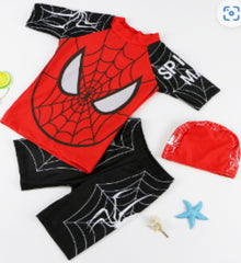 Spiderman Red and Black Swim Set