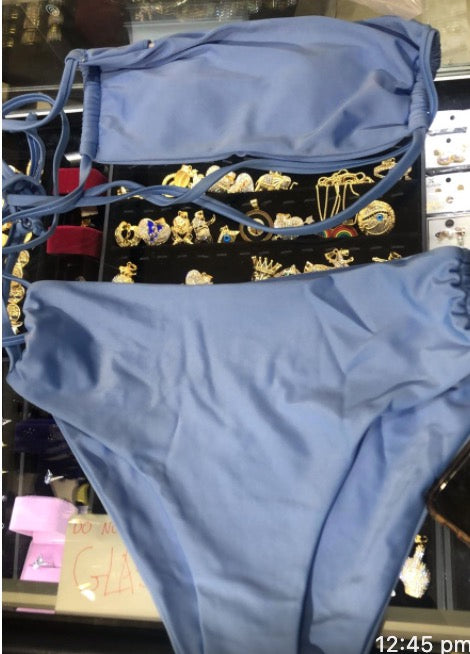 Lulu Purple High-waisted Bikini